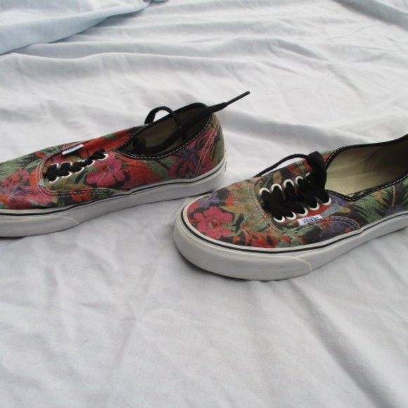 VINTAGE VANS Van Doren Tropical Hawaiian Skate Shoes Men 6.5 Women 8 Tropical - Picture 3 of 7